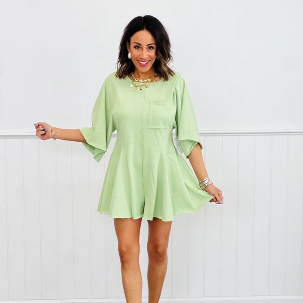 Short Sleeve Jersey Romper by Veveret - from Walker Rose Boutique

Size - small